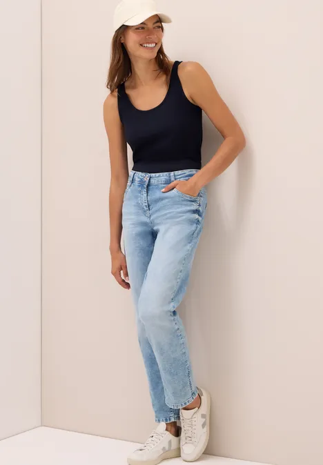 Langes Basic Top urban dark blue
