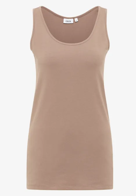 Langes Basic Top natural taupe