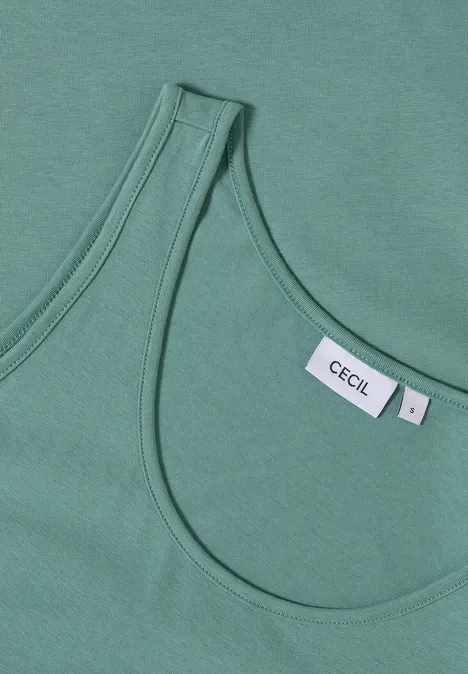 Long top de base jewel green