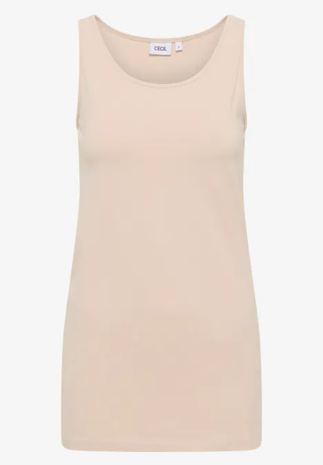 Langes Basic Top oat milk beige