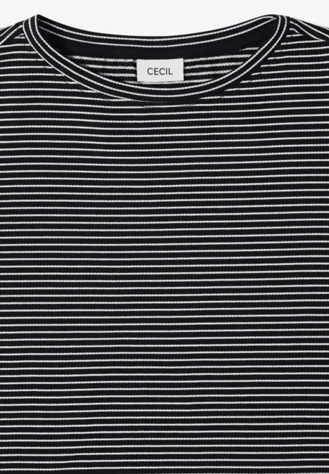 Gestreiftes Shirt Black