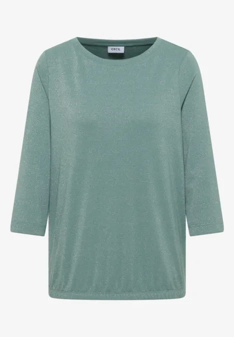 Shirt mit Glitzerdetails jewel green