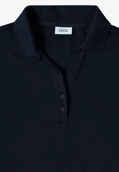 Poloshirt mit Knopfdetail urban dark blue