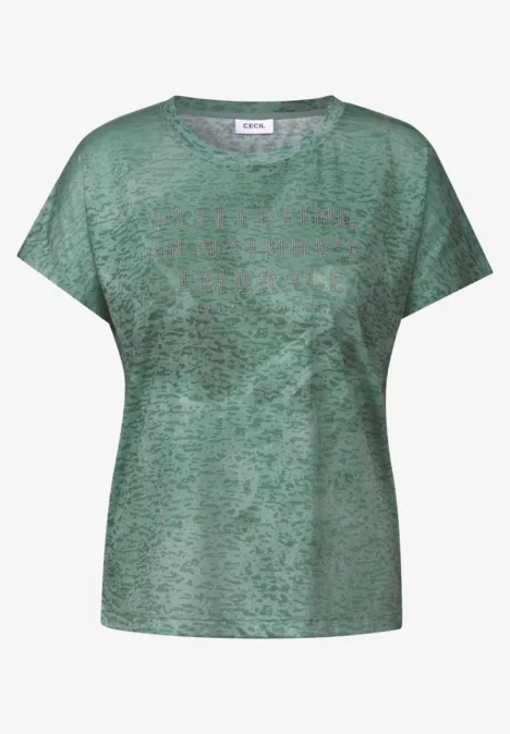 Ausbrenner Wording Shirt ink green
