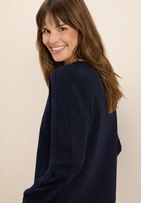 Shirt met geribde strepen urban dark blue