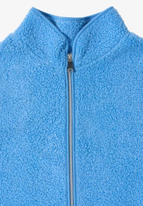 Softe Jacke mit Zipper fountain blue