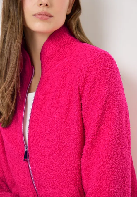 Veste souple avec fermeture éclair beetroot pink