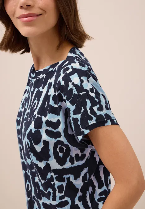 Shirt met patroon urban dark blue
