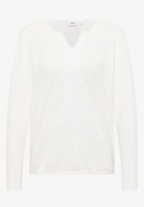 Shirt im Tunika-Look vanilla white