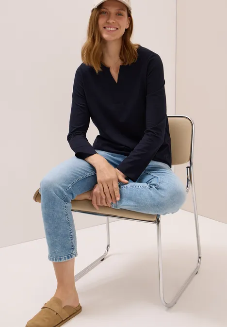 T-shirt au look tunique urban dark blue