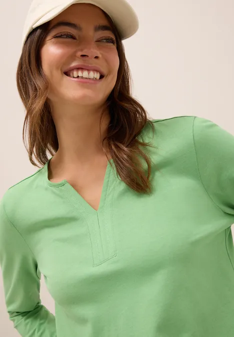 Shirt im Tunika-Look fennel green
