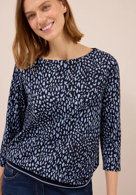 Shirt mit Rippstruktur urban dark blue