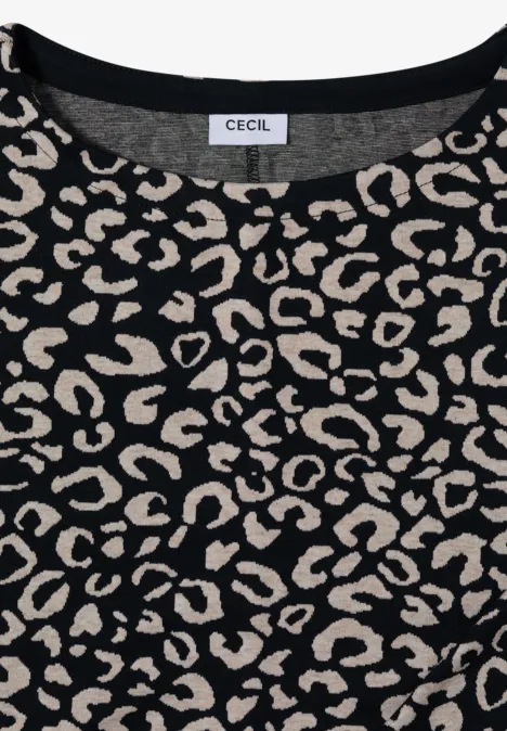 Melange Jacquard Shirt urban dark blue