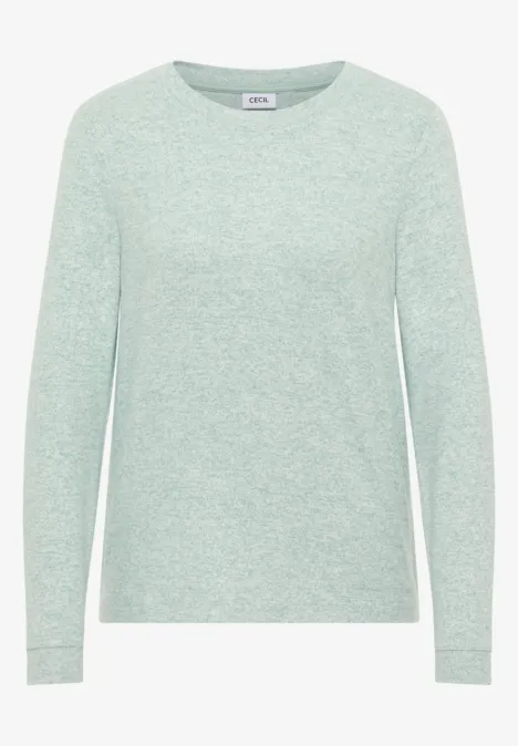 Kuscheliges Shirt jewel green melange