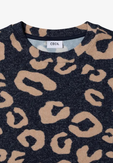 Kuscheliges Leo Shirt urban dark blue melange
