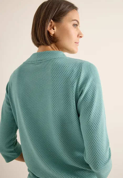 Strukturshirt jewel green