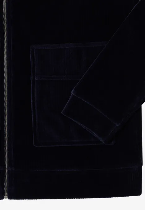 Leichte Cordjacke urban dark blue