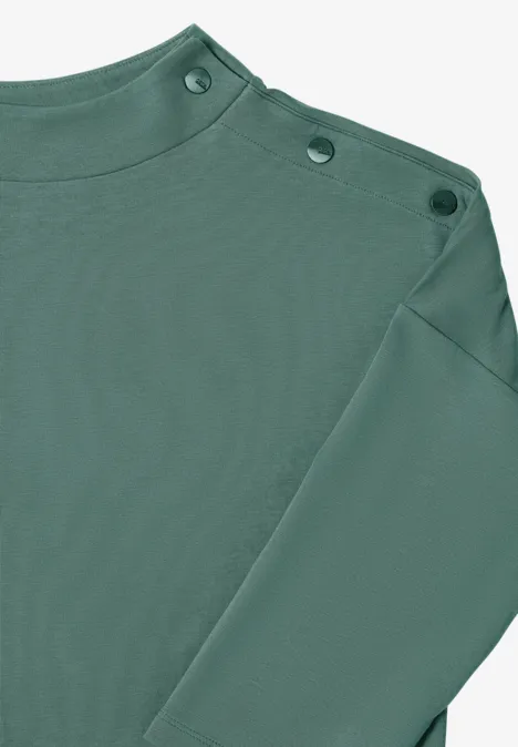 Shirt mit Knopfdetail jewel green