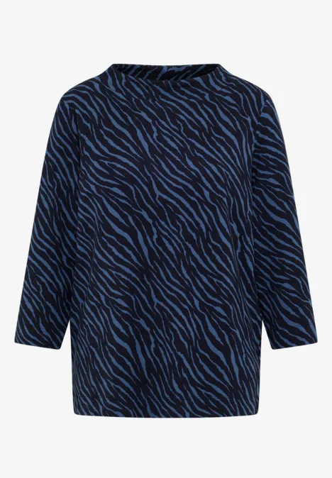 Shirt mit Minimal Print urban dark blue