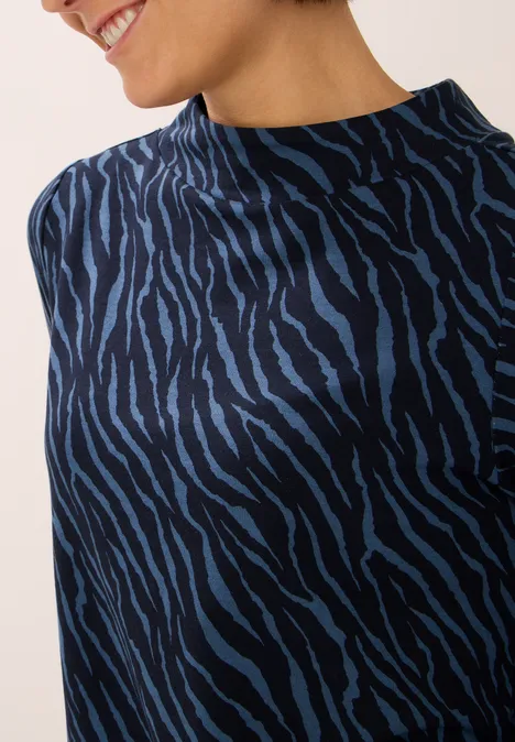 Shirt mit Minimal Print urban dark blue