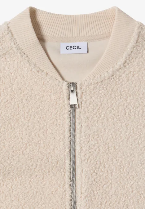 Teddy Jacke teddy vanilla white