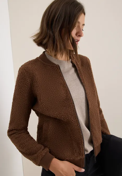 Teddy Jacke mocha caramel