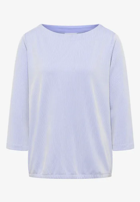 Gestreiftes Shirt mountain river blue