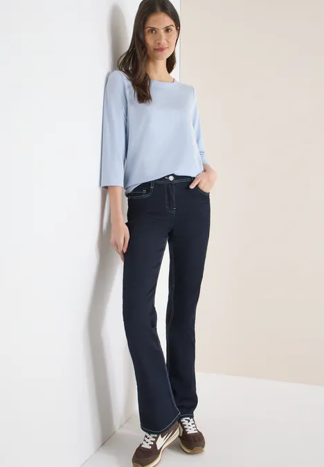 Gestreiftes Shirt cloud blue