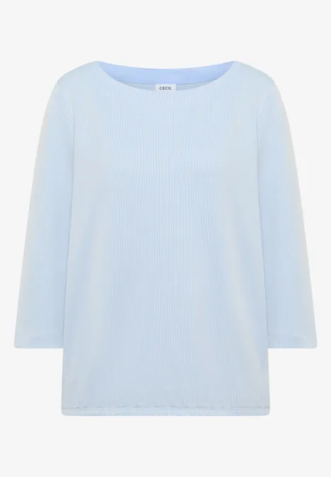 Gestreiftes Shirt cloud blue