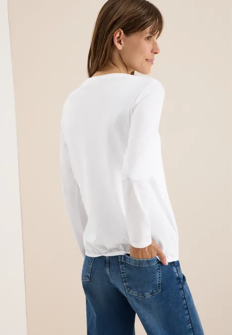 Shirt im Tunika-Look White