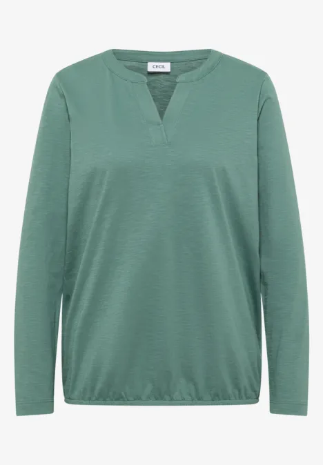 T-shirt au look tunique jewel green