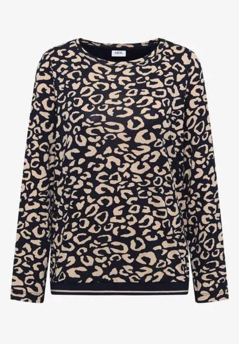 Gemustertes Shirt urban dark blue