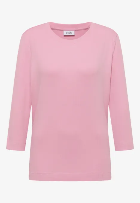 Shirt mit Rippstruktur blossom glow