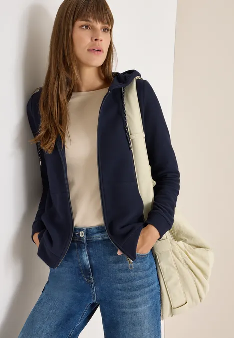 Lichtgewicht jack met capuchon urban dark blue