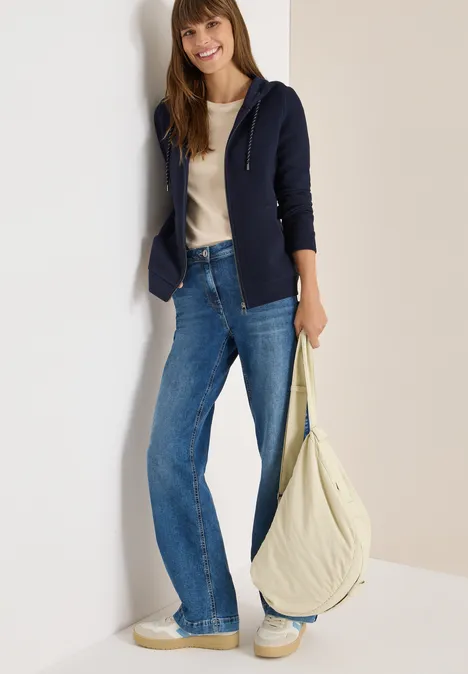 Lichtgewicht jack met capuchon urban dark blue