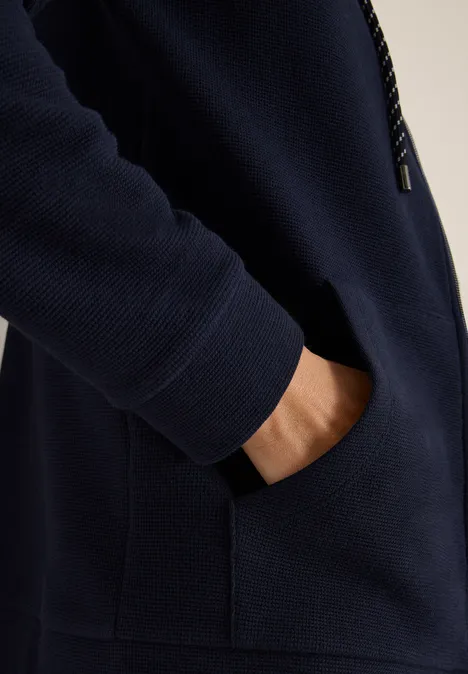 Lichtgewicht jack met capuchon urban dark blue