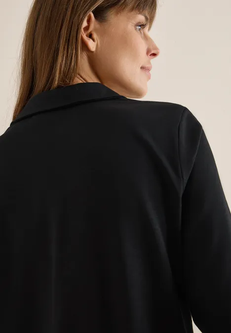 Shirt met een blouse-look Black