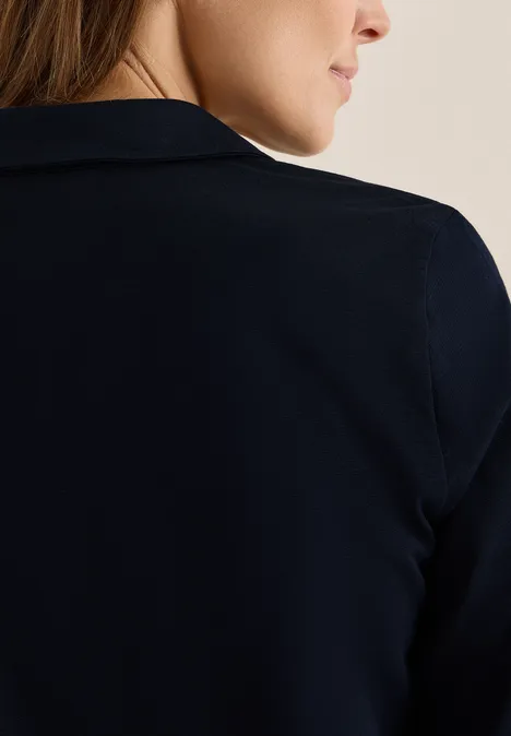 Shirt met een blouse-look urban dark blue