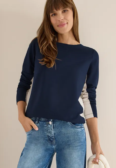 Color Block Shirt urban dark blue