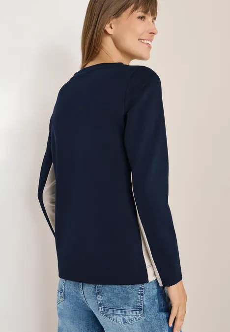 Color Block Shirt urban dark blue