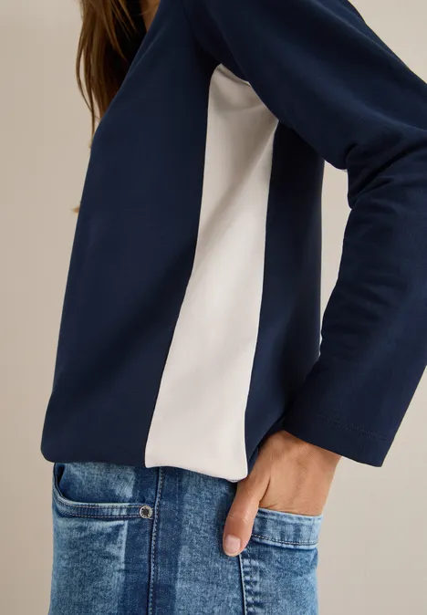Color Block Shirt urban dark blue