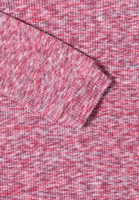 T-shirt à côtes doux et mélangé null T-shirt à côtes doux et mélangé null