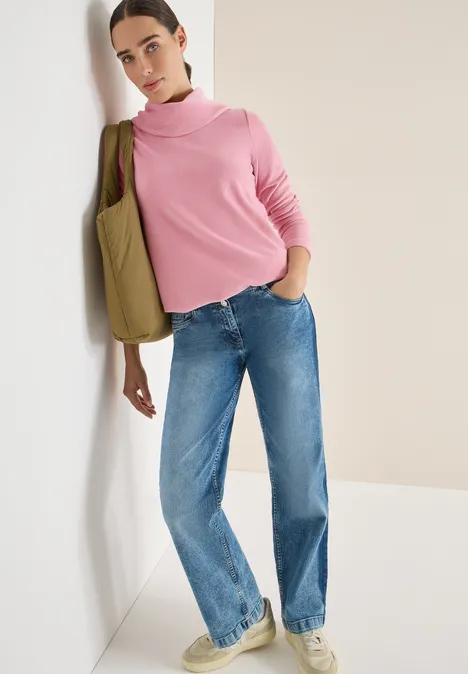 Cord Shirt mit großem Kragen blossom corduroy