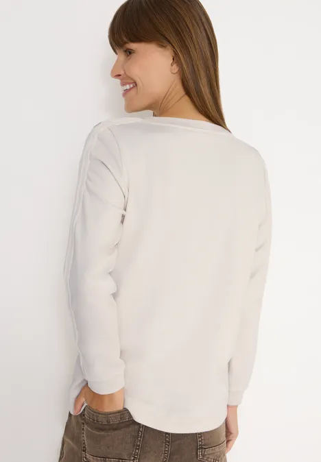 Shirt mit Gallonstreifen light greige