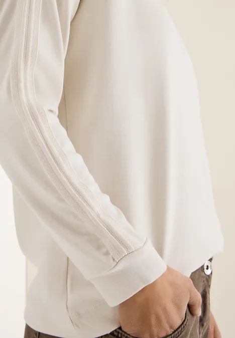 Shirt mit Gallonstreifen light greige