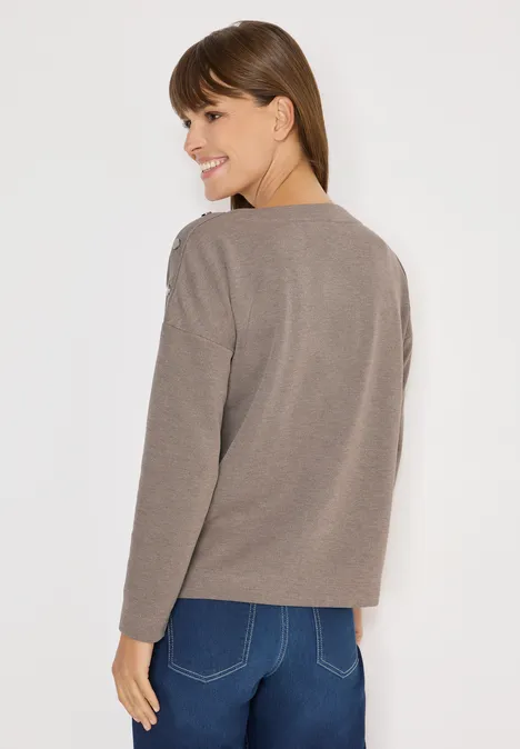 T-shirt doux mélangé chocolate mousse melange