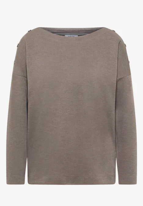 T-shirt doux mélangé chocolate mousse melange