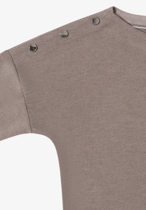 T-shirt doux mélangé chocolate mousse melange