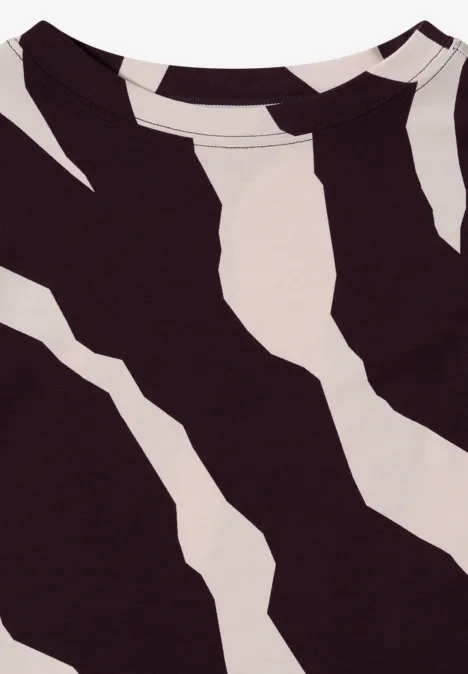 Gemustertes Shirt eggplant red