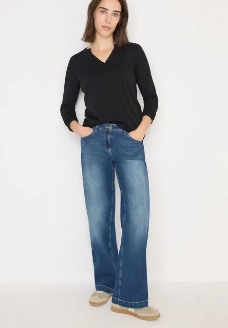 Shirt im Tunika-Look Black Shirt im Tunika-Look Black